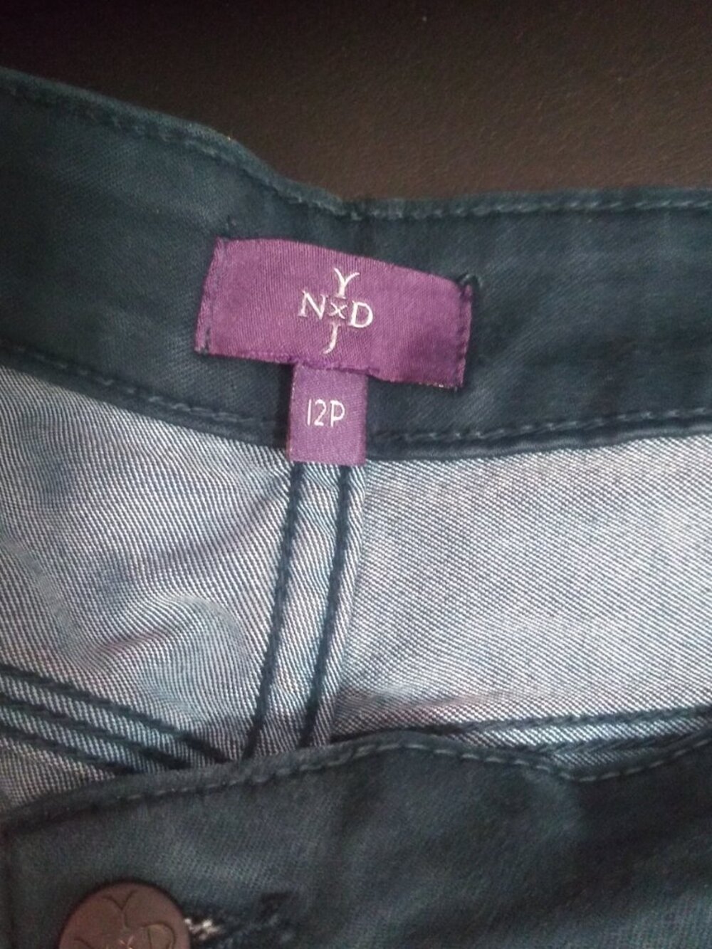 NYDJ NOT YOUR DAUGHTER'S JEANS Womens 12P Green Leggings Jeggings Denim - Picture 5 of 7